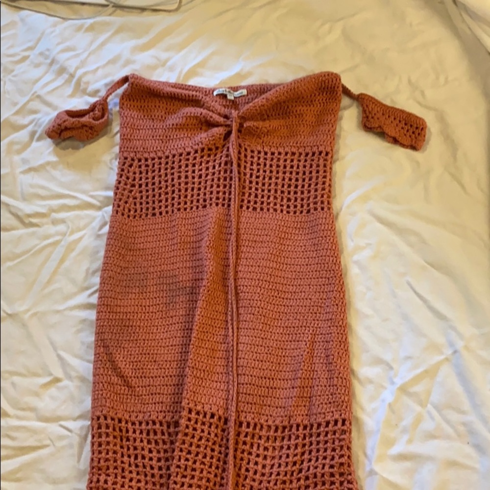 crochet dress off the shoulder